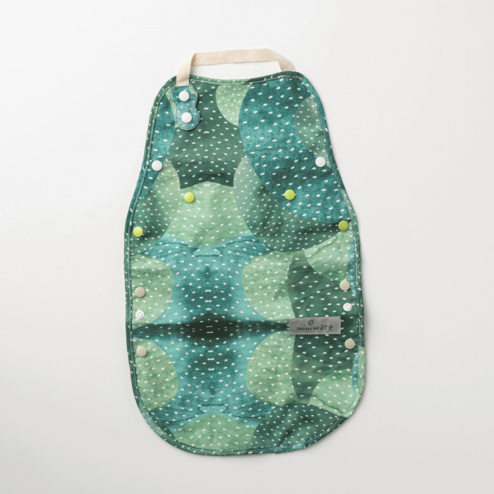 Baveta bebelusi 2 in 1 Miniware Catch u0026 Cover, Prickly Pear [2]