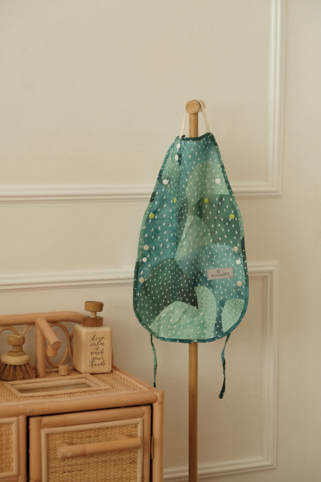 Baveta bebelusi 2 in 1 Miniware Catch u0026 Cover, Prickly Pear [6]