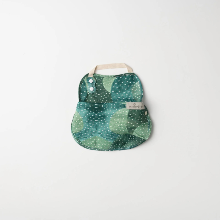 Baveta bebelusi 2 in 1 Miniware Catch u0026 Cover, Prickly Pear [4]