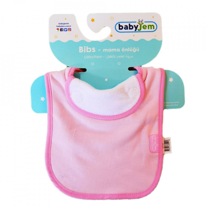Baveta captusita din bumbac BabyJem (Culoare: Bleu) [4]