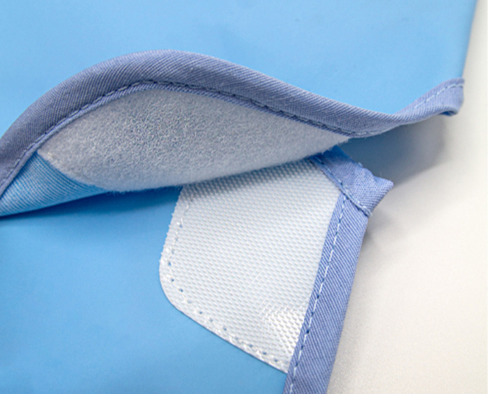 Baveta cu maneci si buzunar BabyJem Polly Bib (Culoare: Bleu) [9]
