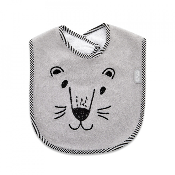 Baveta din bumbac BabyJem Cute animals (Culoare: Gri) [2]