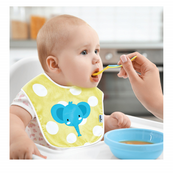 Baveta din bumbac BabyJem Dots (Culoare: Roz) [4]