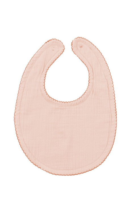 Baveta din muselina, BabyJem, 23x32 cm (Culoare: Somon) [3]