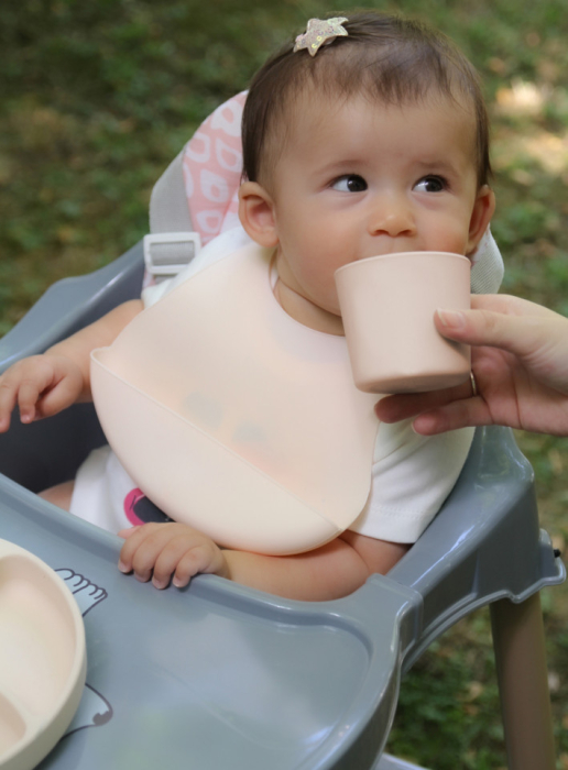 Baveta din silicon BabyJem (Culoare: Ecru) [9]