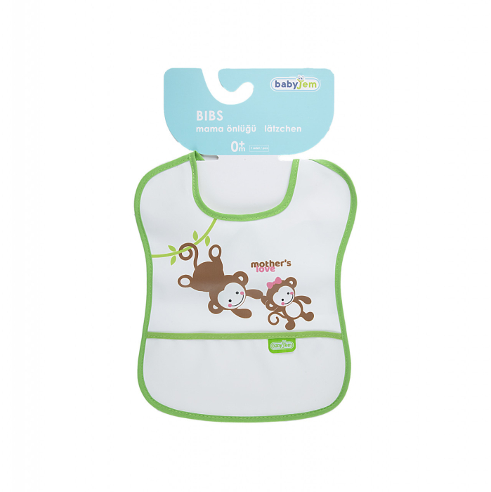 Baveta impermebila pentru copii BabyJem Small (Culoare: Roz) [5]