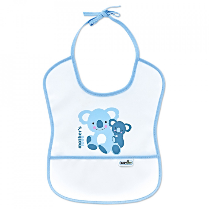 Baveta impermebila pentru copii BabyJem Small (Culoare: Roz) [3]