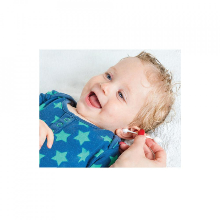 Betisoare de urechi cu protectie pentru bebelusi si copii 60 buc BabyJem [2]