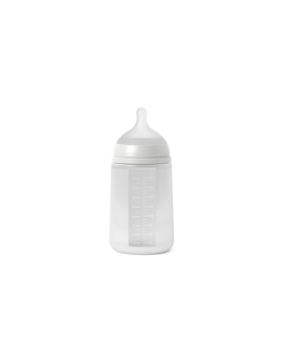 Biberon din silicon, 240ml, Colour Essence SX Pro debit mediu, transparent [2]