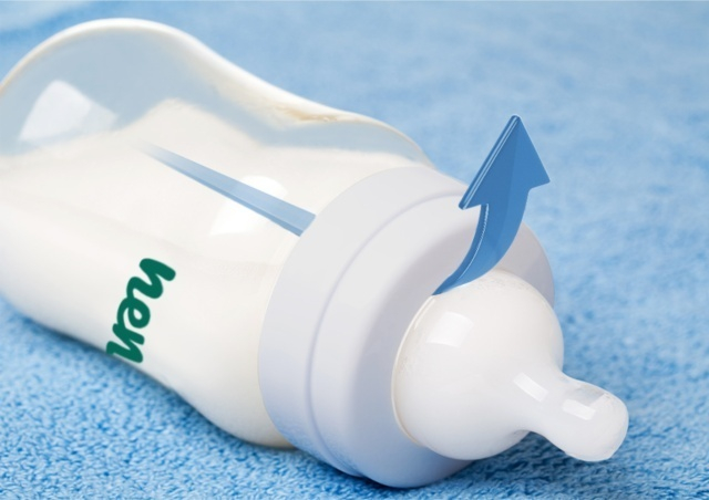 Biberon Neno 150 ml cu tetina silicon, anti-colici, debit lent [3]