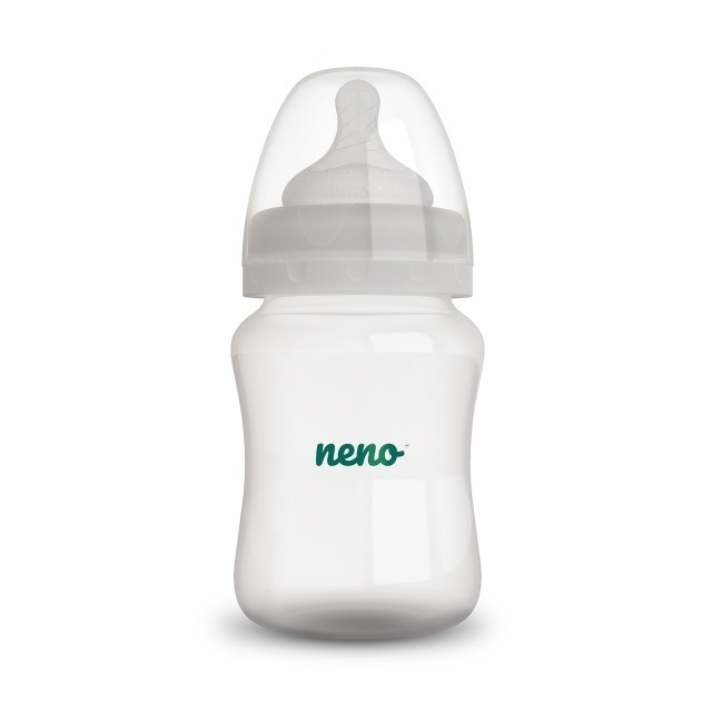 Biberon Neno 150 ml cu tetina silicon, anti-colici, debit lent [10]