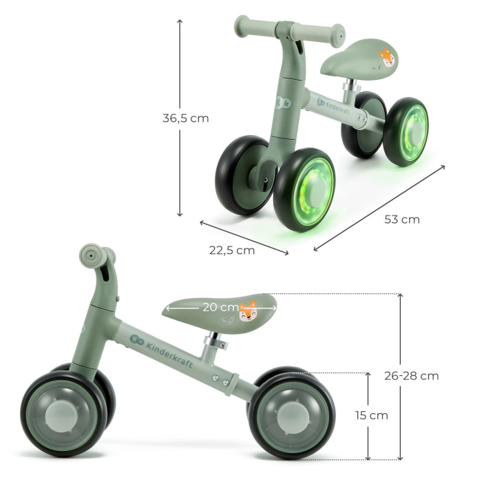 BICICLETA ECHILIBRU CUTIE FLASH, GREEN [6]