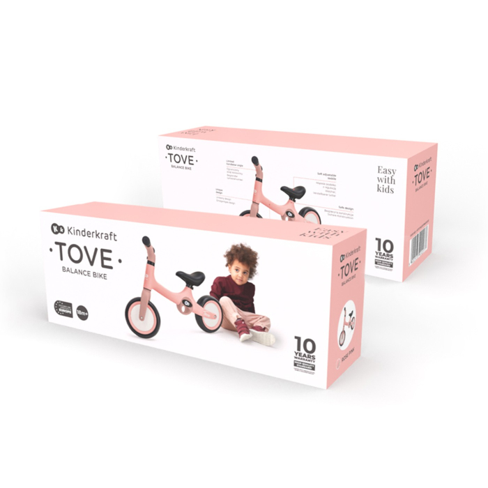 BICICLETA FARA PEDALE KINDERKRAFT TOVE, ROZ [5]