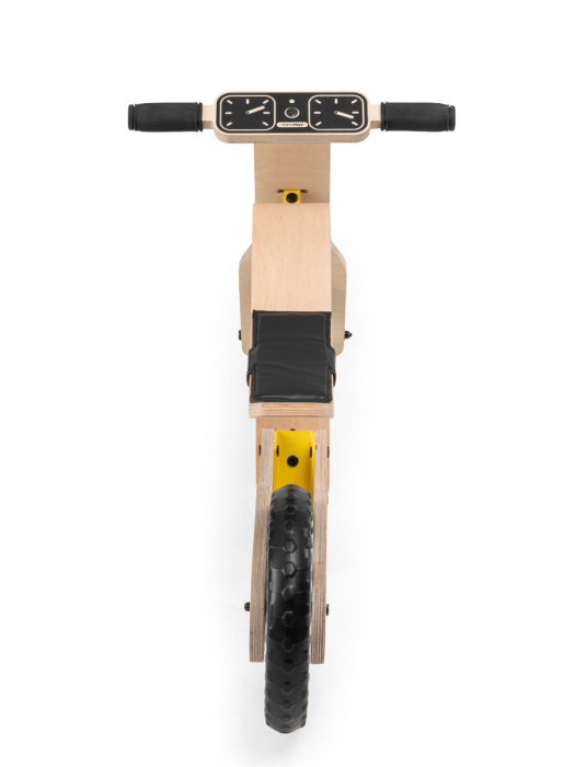 Bicicleta fara pedale MamaToyz RideMe, din lemn natural [12]