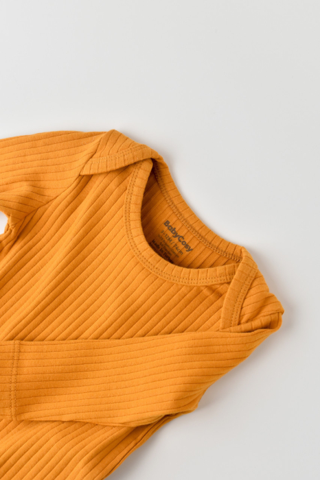 Body Bebe Unisex cu maneca lunga din 95% bumbac organic cu 5% elastan - Sofran, BabyCosy [3]