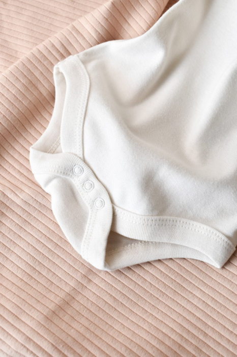 Body din bumbac organic Ecru BabyCosy [3]