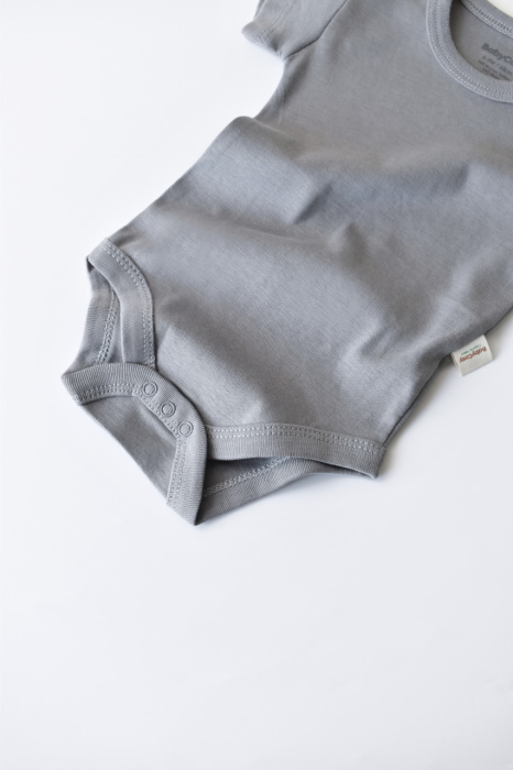 Body din bumbac organic Gri BabyCosy [5]