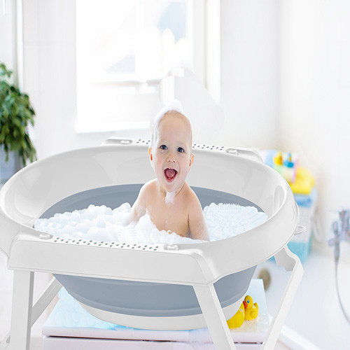 Cadita pliabila BabyJem (Culoare: Bleu) [4]