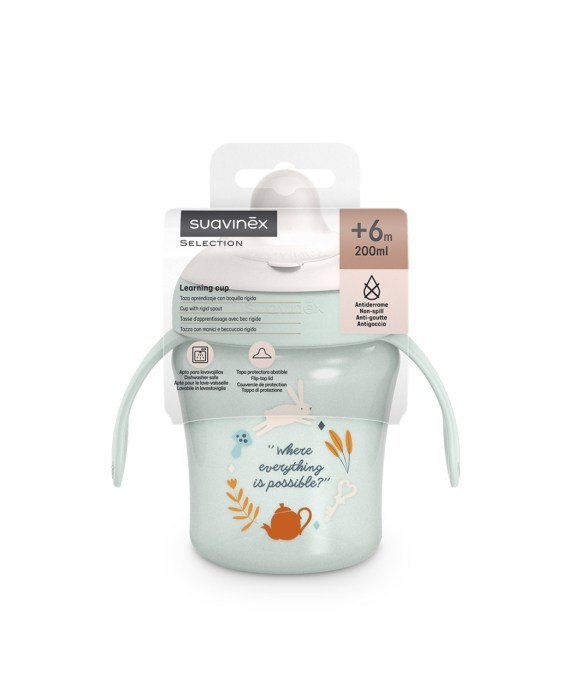 Cană antrenament, 200 ml, verde, Wonder, Suavinex [2]