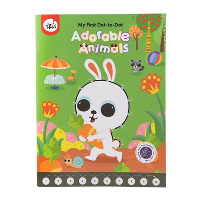 Carticele dot-to-do cu numere sau litere Drool (Model: cu numere) [4]