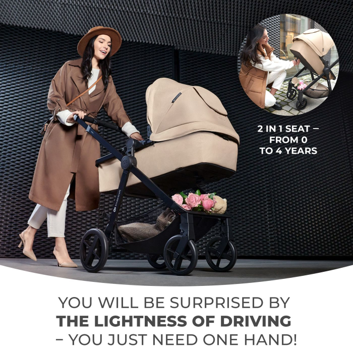 CARUCIOR KINDERKRAFT NEWLY, 3 IN 1, LIGHT GREY [5]