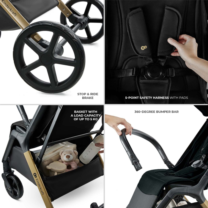 CARUCIOR SPORT KINDERKRAFT LOOM, 0-22 KG, INK BLACK [11]
