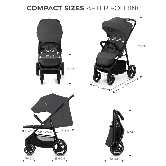 CARUCIOR SPORT KINDERKRAFT TRIG3 GRANITE GREY [5]