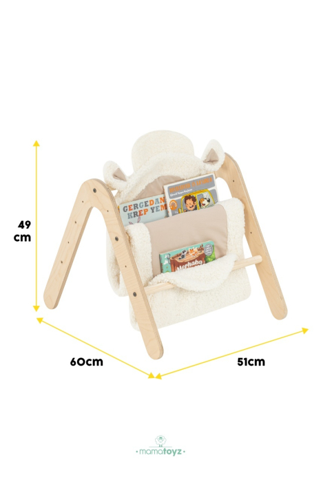 Centru activitati Montessori 2in1 - loc de joaca si biblioteca Gimy, MamaToyz [7]
