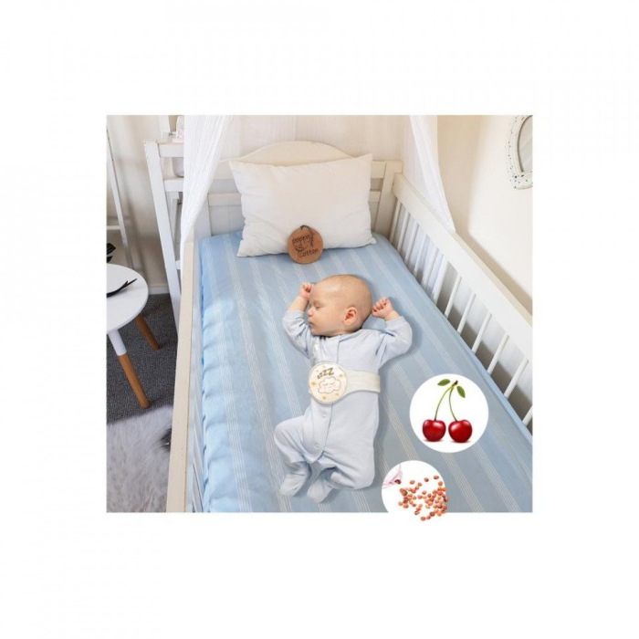 Centura anticolici cu samburi de cirese BabyJem Sleepy Cloud (Culoare: Gri) [2]