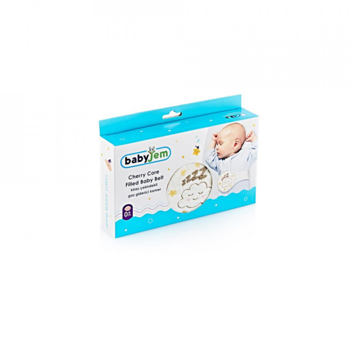 Centura anticolici cu samburi de cirese BabyJem Sleepy Cloud (Culoare: Gri) [4]