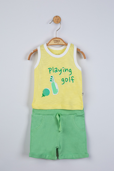 Compleu 2 piese Playing golf pentru baietei, Tongs baby - Gri [3]