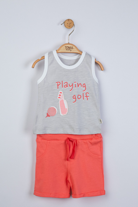 Compleu 2 piese Playing golf pentru baietei, Tongs baby - Gri [2]