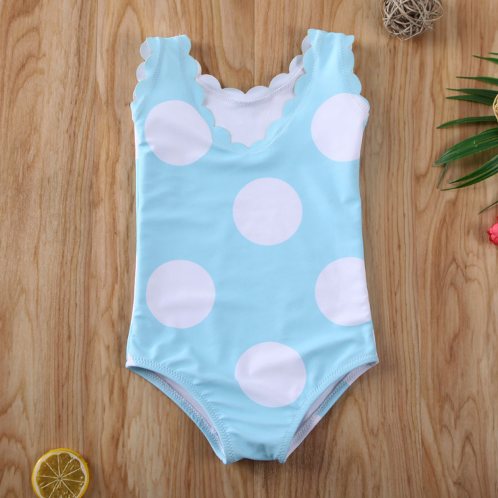 Costum de baie cu buline mari Drool - Roz [4]