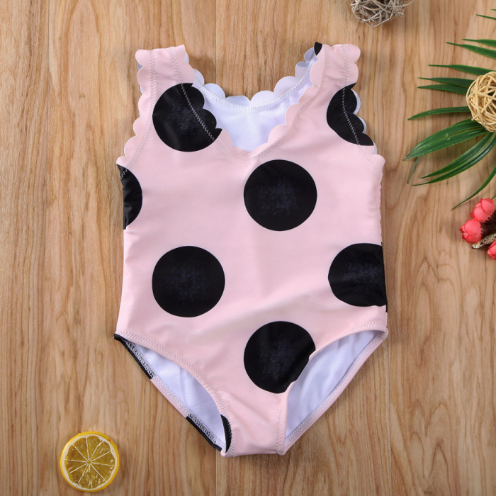 Costum de baie cu buline mari Drool - Roz [2]