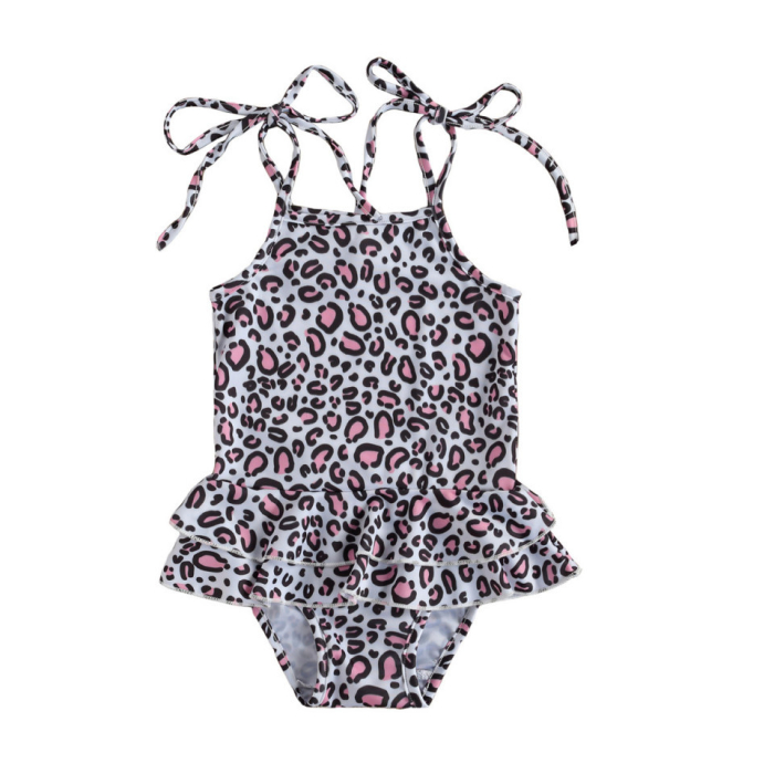 Costum de baie cu volan si bretelute Drool - Flamingo [6]