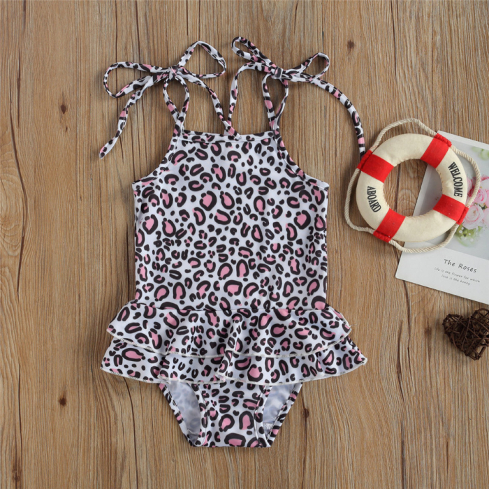 Costum de baie cu volan si bretelute Drool - Flamingo [5]