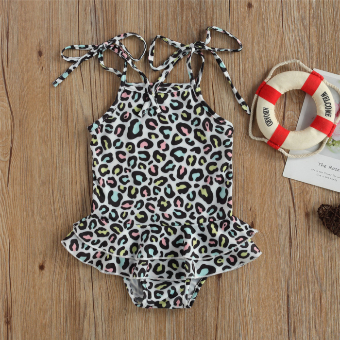Costum de baie cu volan si bretelute Drool - Flamingo [3]
