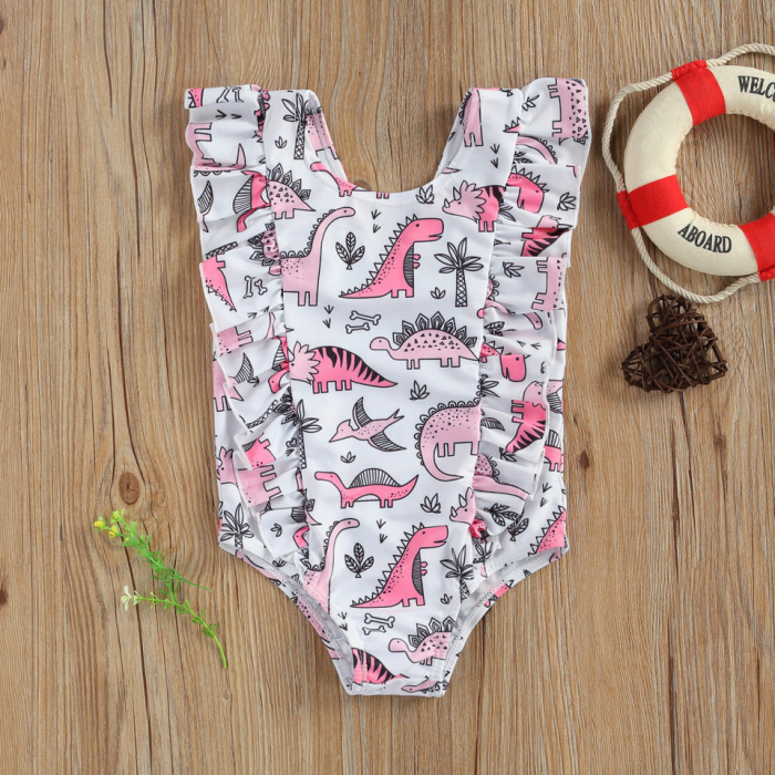 Costum de baie Jurassic Drool - Dinozauri verzi [6]