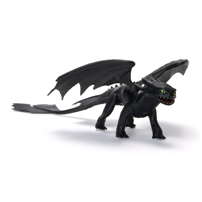 CUM SA ITI DRESEZI DRAGONUL FIGURINA DRAGON TOOTHLESS CU ARIPI MOBILE 20CM [2]