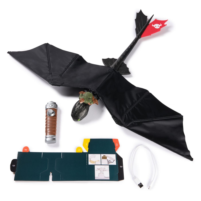 CUM SA ITI DRESEZI DRAGONUL FIGURINA DRAGON TOOTHLESS ZBURATOR CU TELECOMANDA [3]