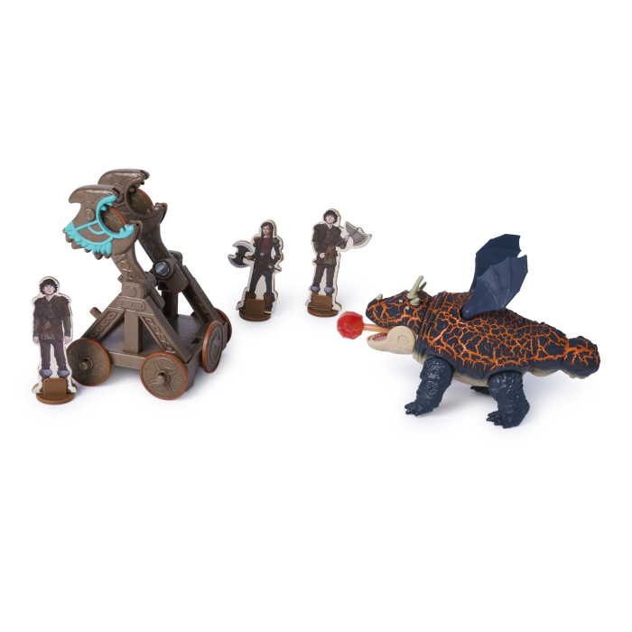 CUM SA ITI DRESEZI DRAGONUL INCERCAREA FLACARII SET DE JOACA CATAPULTA EXPLOZIE SI DRAGONUL GRONCKLE [8]