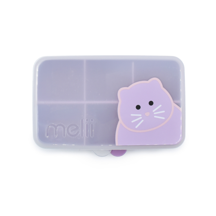 CUTIE SNACK 6 COMPARTIMENTE, MELII, PRINT PISICA [2]