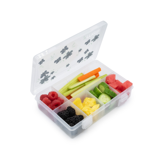 CUTIE SNACK 8 COMPARTIMENTE, MELII, PRINT FLORI [2]