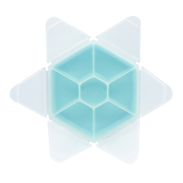 CUTIE SNACK HEXAGON SNACKLE 6 COMPARTMENTE, MELII, BLUE [3]