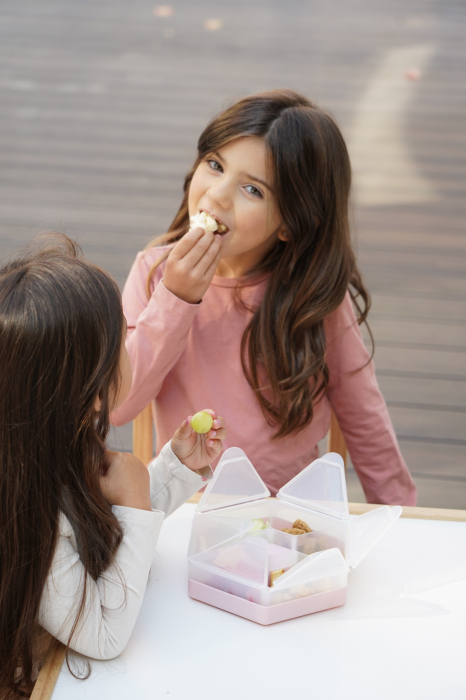 CUTIE SNACK HEXAGON SNACKLE 6 COMPARTMENTE, MELII, GREY [6]