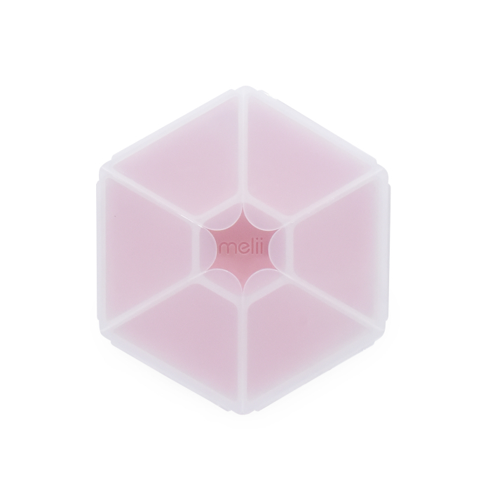 CUTIE SNACK HEXAGON SNACKLE 6 COMPARTMENTE, MELII, PINK [2]
