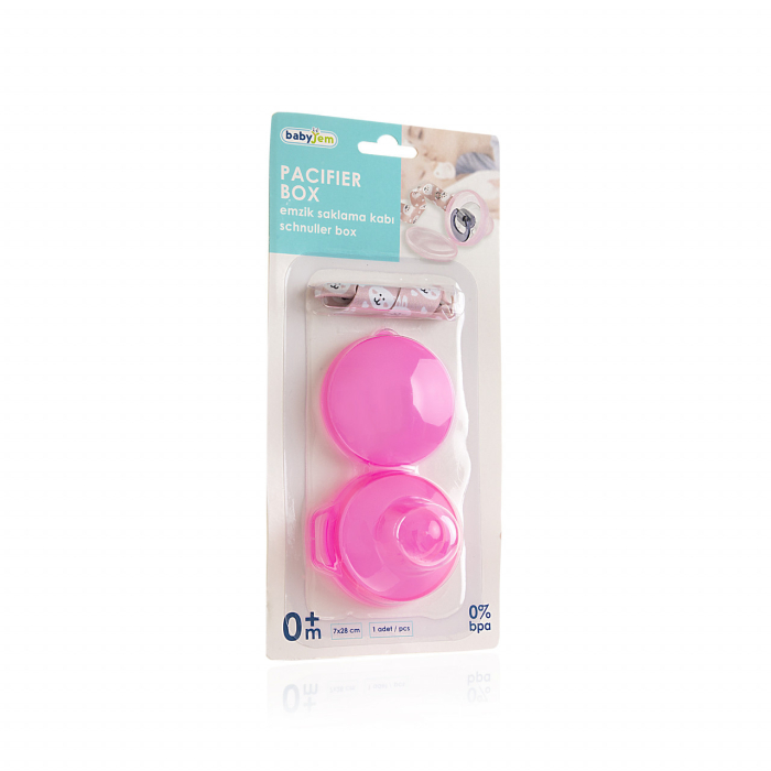 Cutiuta pentru suzeta cu lantisor BabyJem (Culoare: Alb) [11]