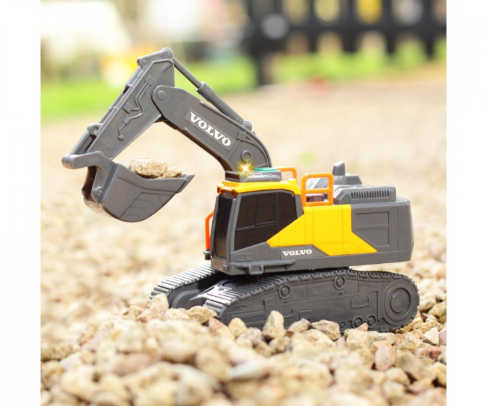 DICKIE EXCAVATOR VOLVO CU SENILE SUNETE SI LUMINI [6]
