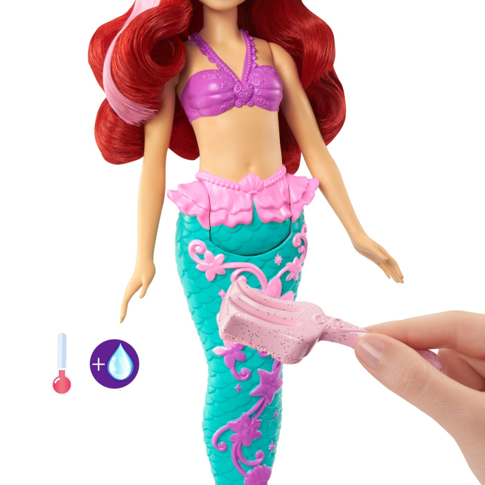 DISNEY PRINCESS PAPUSA ARIEL CU CULORI SCHIMBATOARE [4]