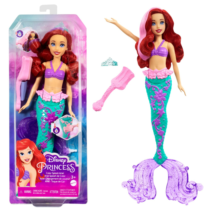 DISNEY PRINCESS PAPUSA ARIEL CU CULORI SCHIMBATOARE [9]